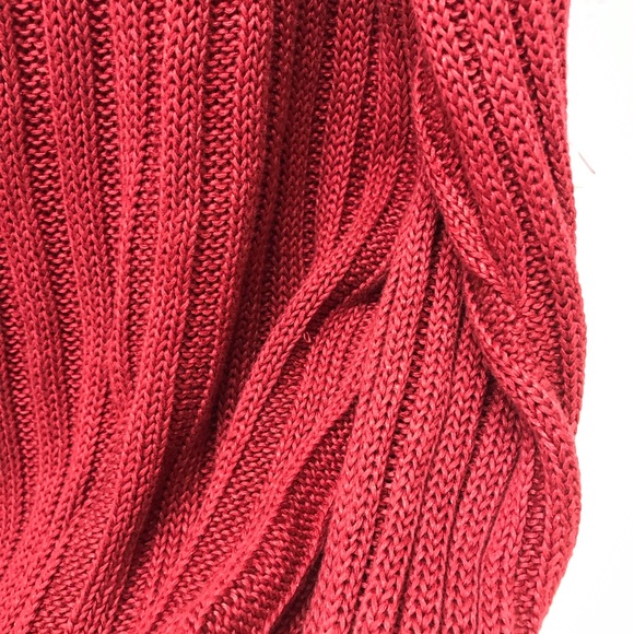 Polo Ralph Lauren Women V Neck Linen Sweater Size XXL Masi Red NWT - Picture 6 of 7